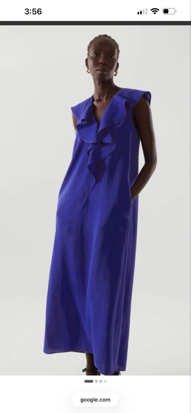COS Cobalt Blue Maxi Dress NWT 10